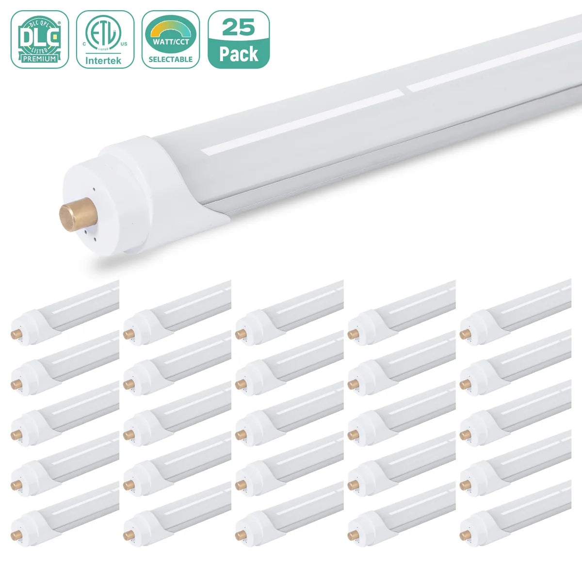 JEE 8ft T8 LED Tube FA8 40W 5000K Clear