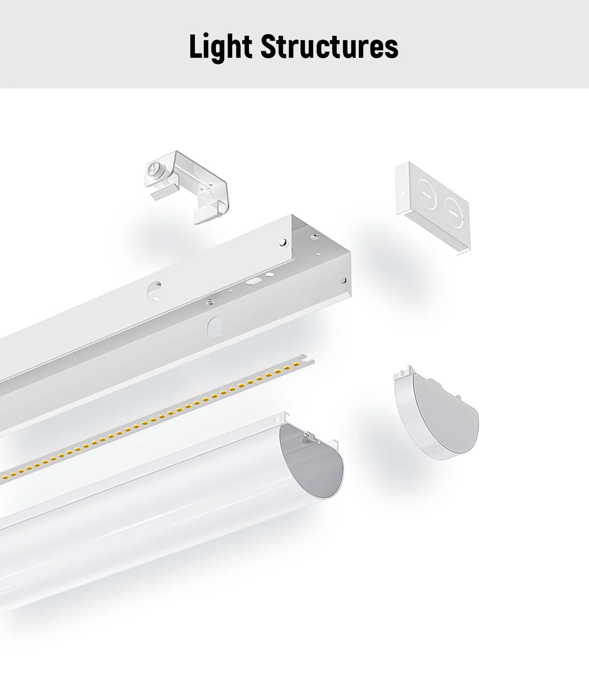 Linkable Cables for 8ft Linear Strip