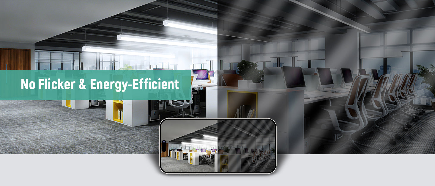 JEE 4ft LED Linear Strip ST02 20-45W with Emergency Battery