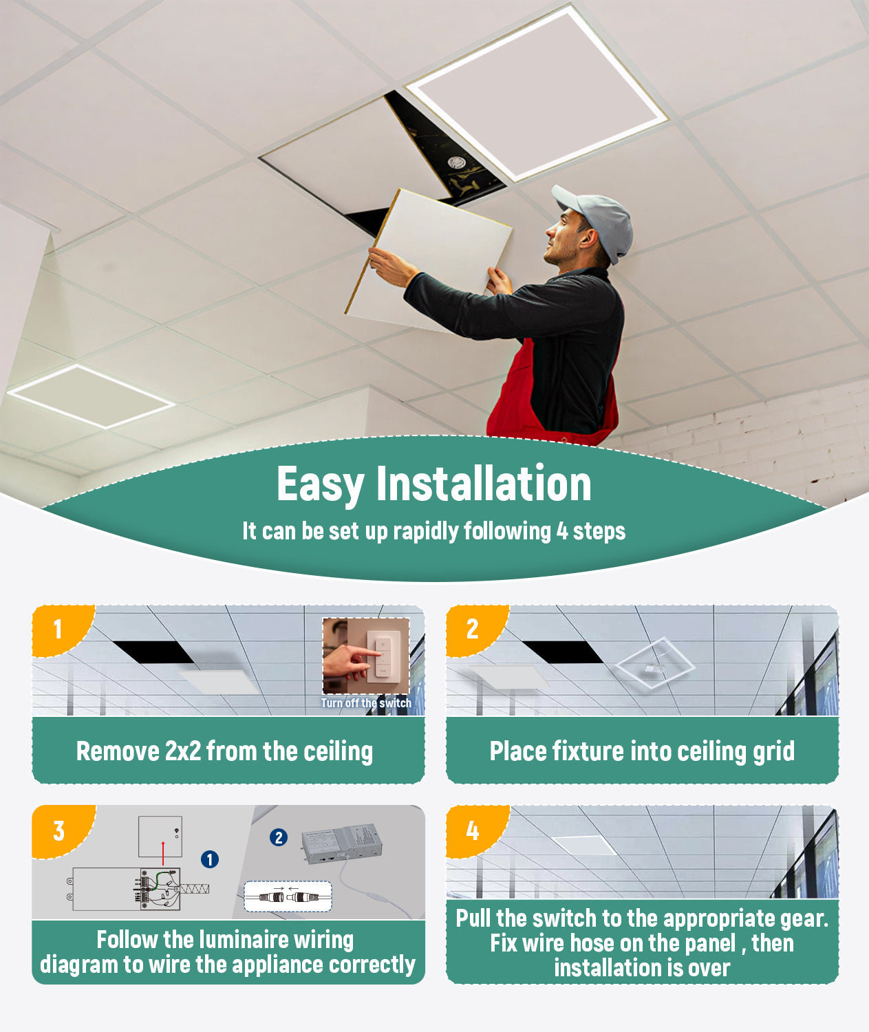 JEE 2x2 LED Frame Light 20-40W