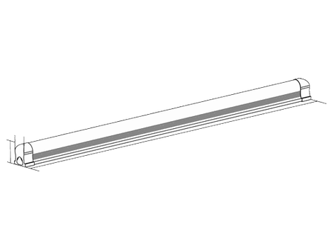 T8 Integrated 8FT 5000K Clear 72W 10000lm V-Shape Highbay