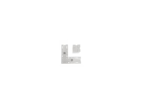 Up/Down Connector Plate, L Type, White
