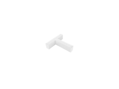 Up/Down Connector, T Type, White