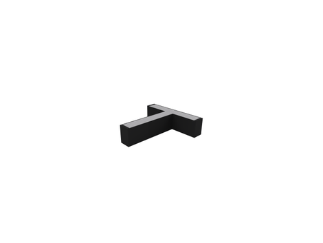 Up/Down Connector, T Type, Black