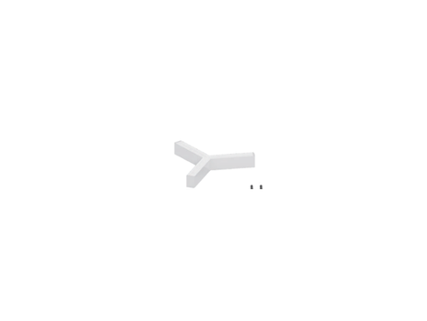 Up/Down Connector, Y Type, White