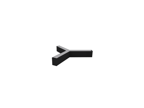 Up/Down Connector, Y Type, Black
