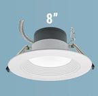 Commercial Downligh 8Inch White SUG6 120-277V 30W 100lm/W 1200lm CRI90 0-10V dim - product view