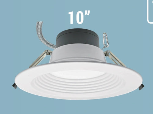 Commercial Downligh 10Inch White SUG6 120-277V 38W 100lm/W 1200lm CRI90 0-10V dim - product view