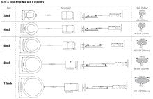 Down Light 8Inch White Slim SUG1 120V 18W 75lm/W 1350lm CRI90 Triac dim - product view 5