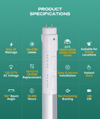 JEE 4ft T8 LED Tube Type A+B 10-24W