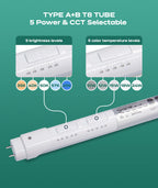 JEE 4ft T8 LED Tube Type A+B 10-24W